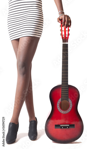 jambes guitare photo