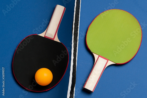 Raquetas ping pong photo