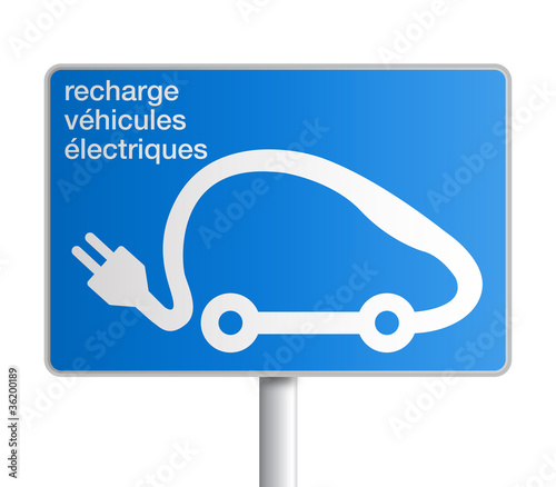 Panneau - Recharge véhicules électriques