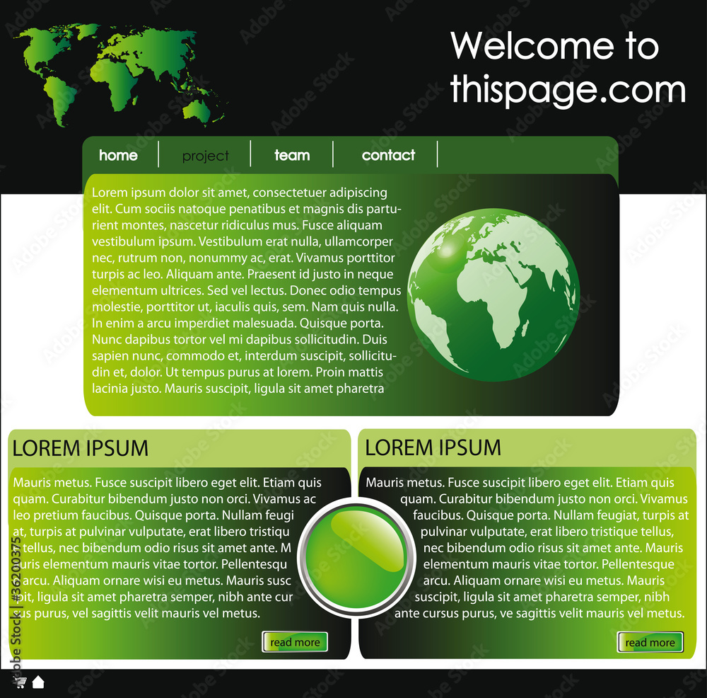 Obraz premium web site template 13
