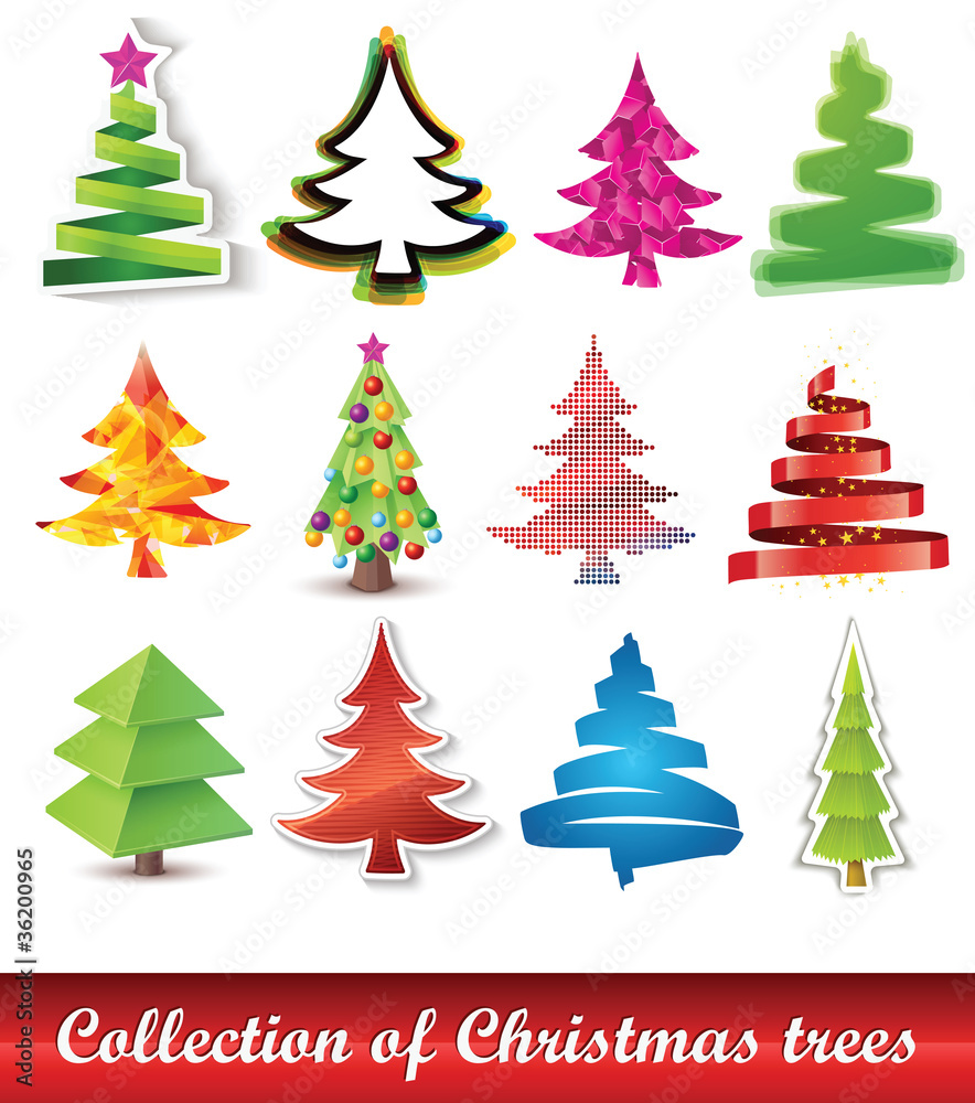 Collection of Christmas trees