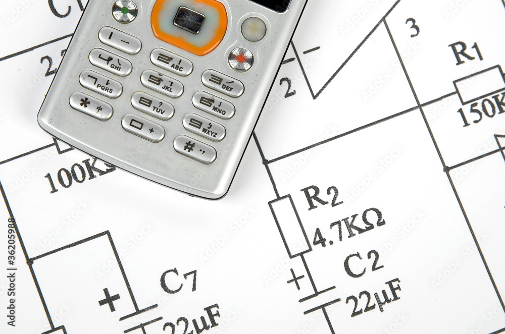 Circuit diagram and mobile phone Circuit diagram and mobile phone