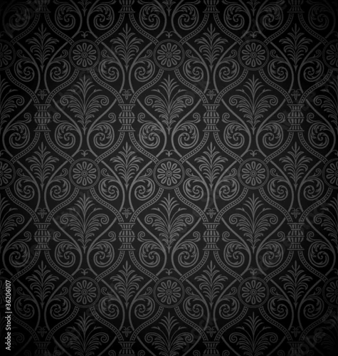 Fototapeta samoprzylepna Bezproblemowa gotycki wzór adamaszku