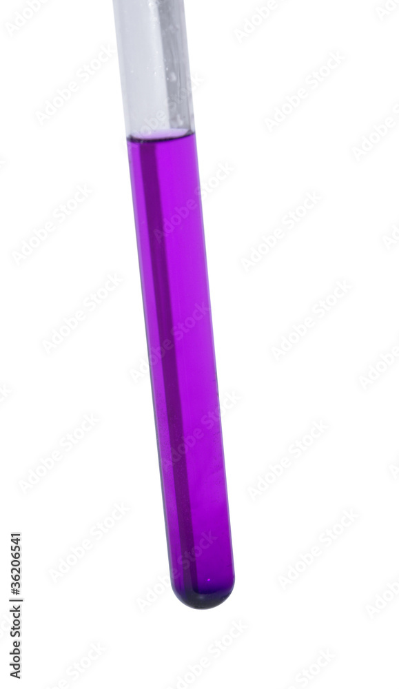 test glass with violet fluid test glass with violet fluid
