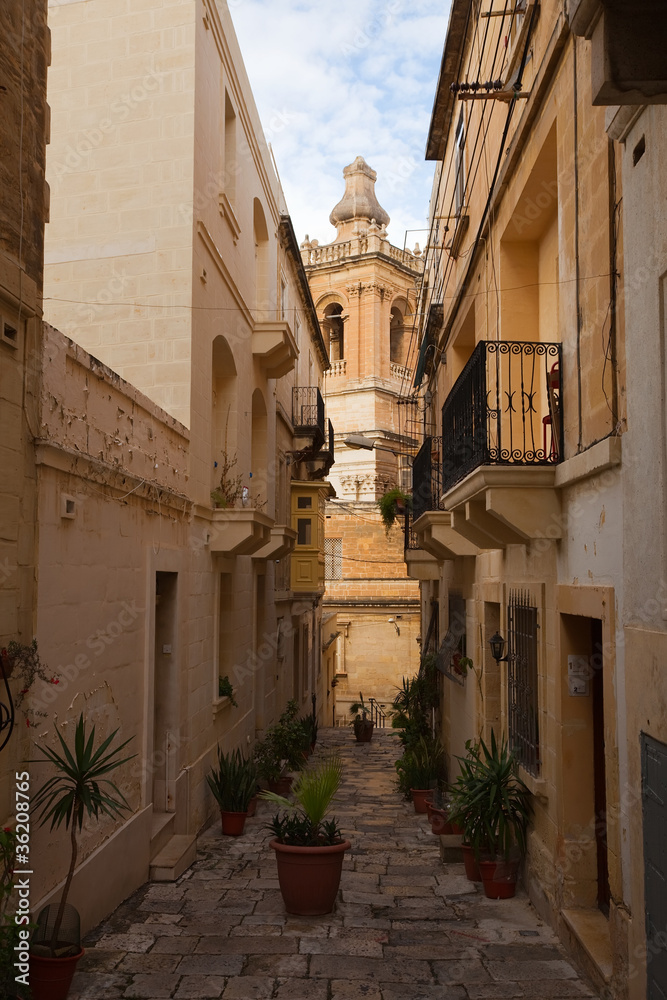 Street in   mediterranean town