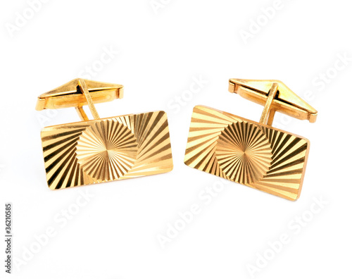 Gold cufflinks