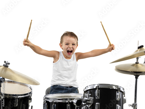 young drummer boy