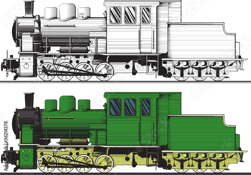 An old locomotive