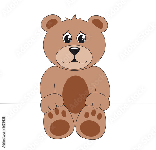 trauriger teddy