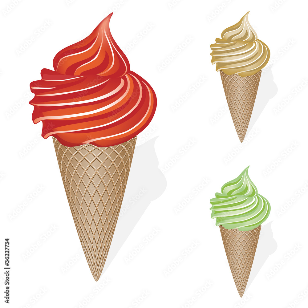 Vector set of ice-creams Vector set of ice-creams