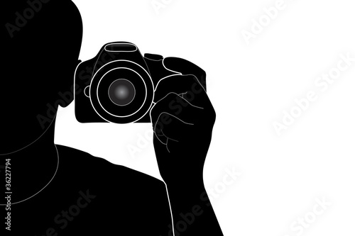 Photographer in the work
