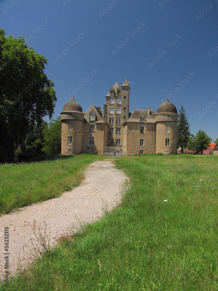 Fototapeta premium Château d’Aynac ; Limousin ; Quercy ; Périgord