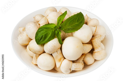 mushrooms in a bowl