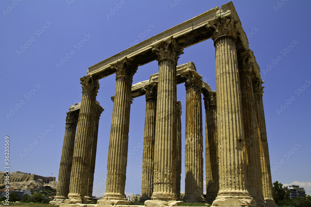 ancient Temple of Olympian Zeus, Athens, Greece