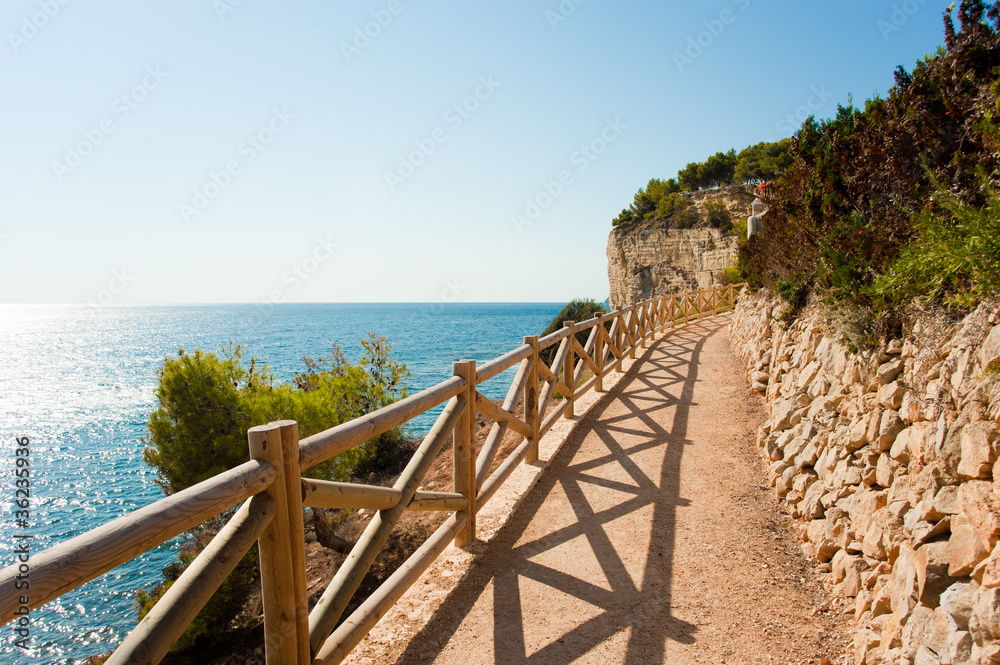 Obraz premium Coastal walkway