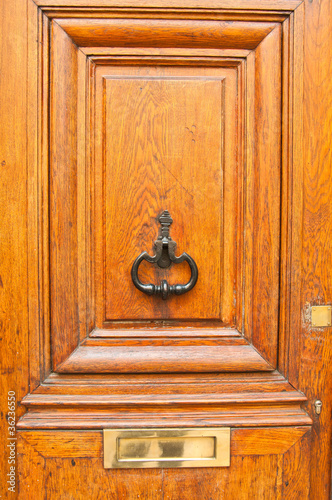 wooden door in france