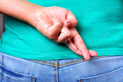 Crossed fingers