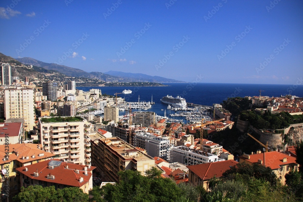 Fototapeta premium la cote à Monte Carlo