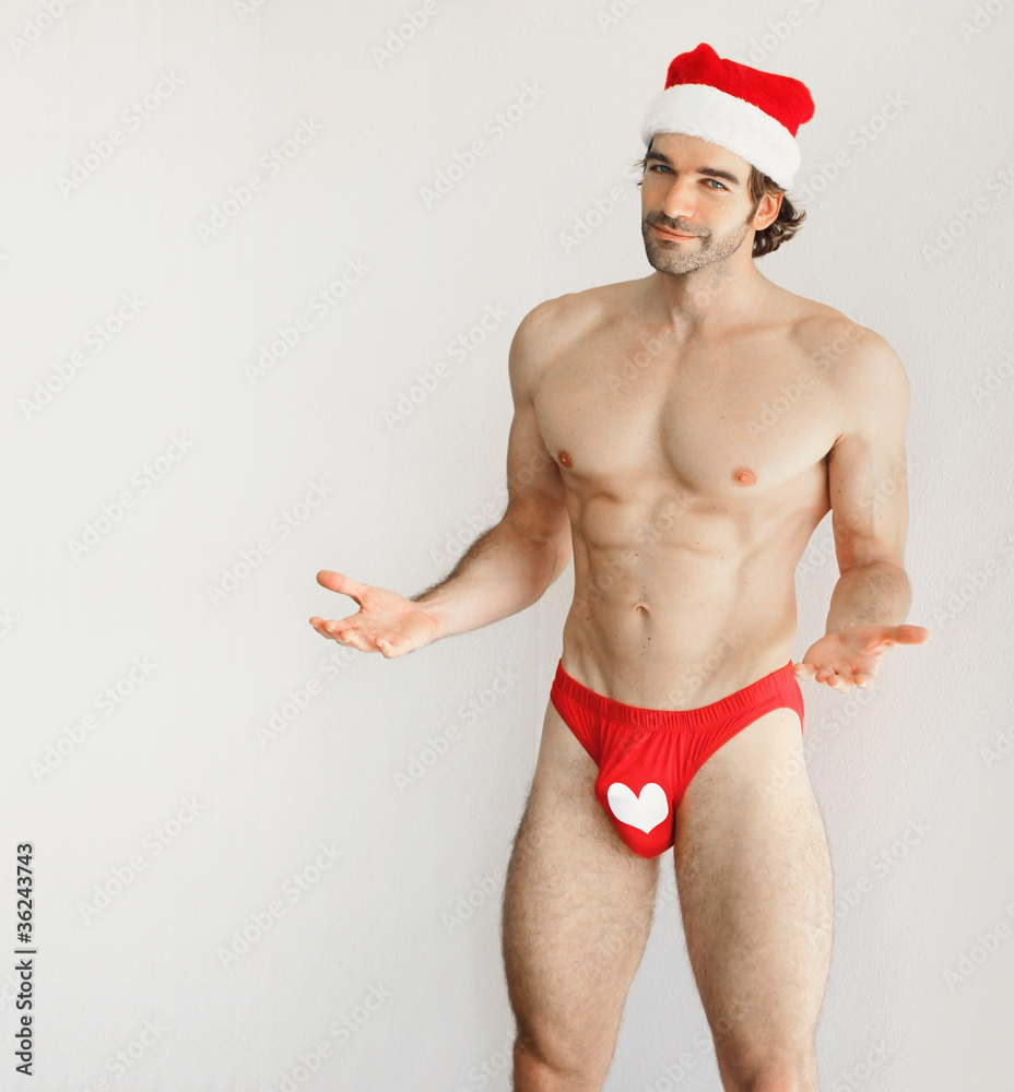 Sexy santa man Stock Photo | Adobe Stock