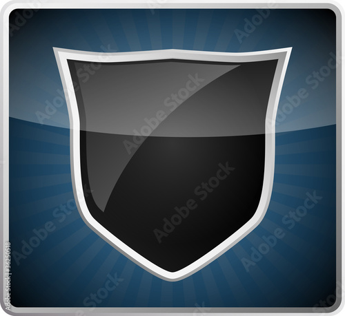 Black shield - icon style