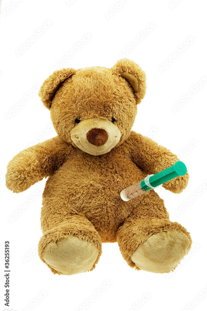 Obraz premium Teddybär mit Injektion