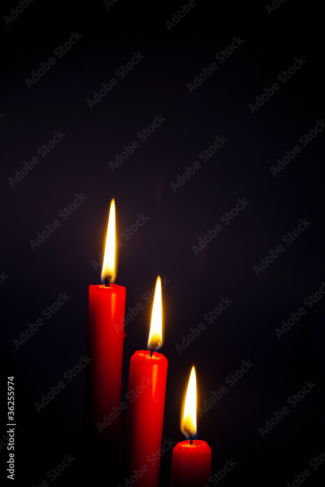 Flamme einer Kerze Flamme einer Kerze