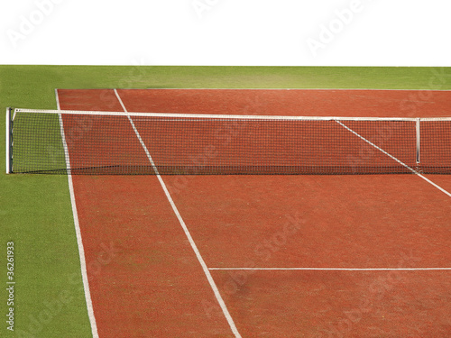 tennis court isolated on white background © Lucky Dragon USA