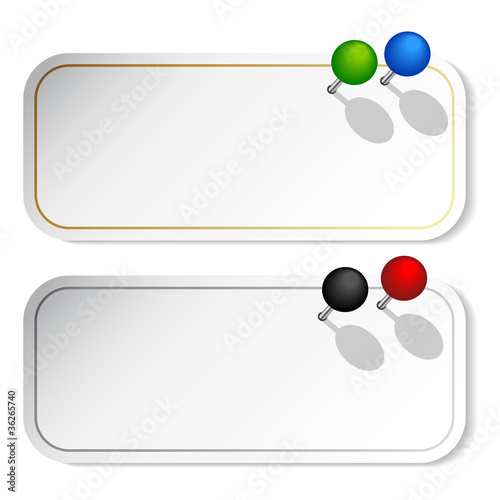 Vector stickers for advertising text