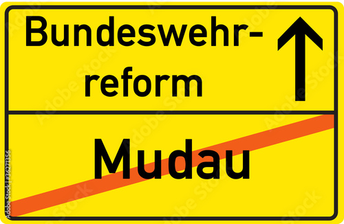 Schild Bundeswehrreform Mudau
