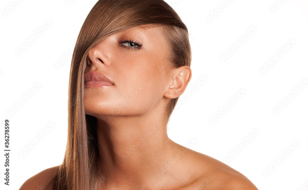 closeup portrait of a young beautiful girl with long hair closeup portrait of a young beautiful girl with long hair