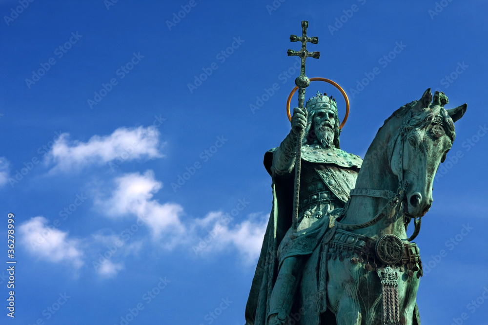 St. Stephen Statue in Budapest
