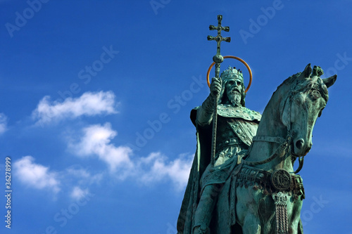 St. Stephen Statue in Budapest photo