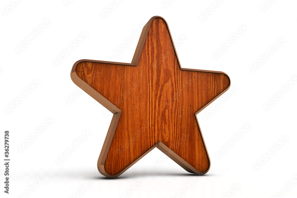 Fototapeta premium Wooden star