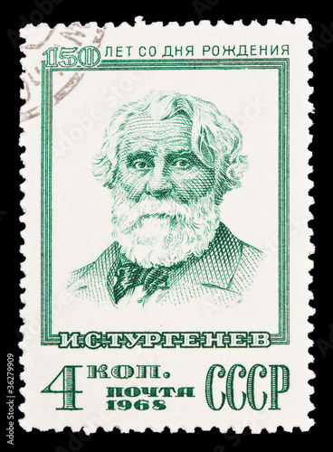 USSR, shows i.S. Turgenev,   circa 1968 photo