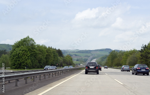 highway scenery in Southern Germany