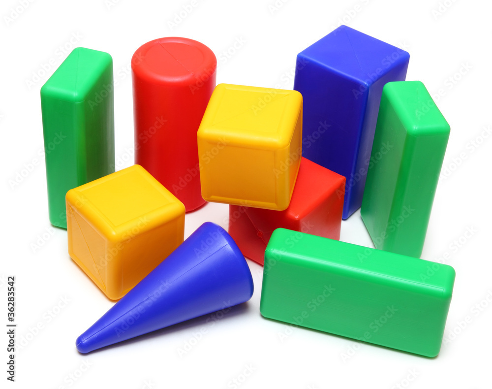 Color plastic block toys Color plastic block toys
