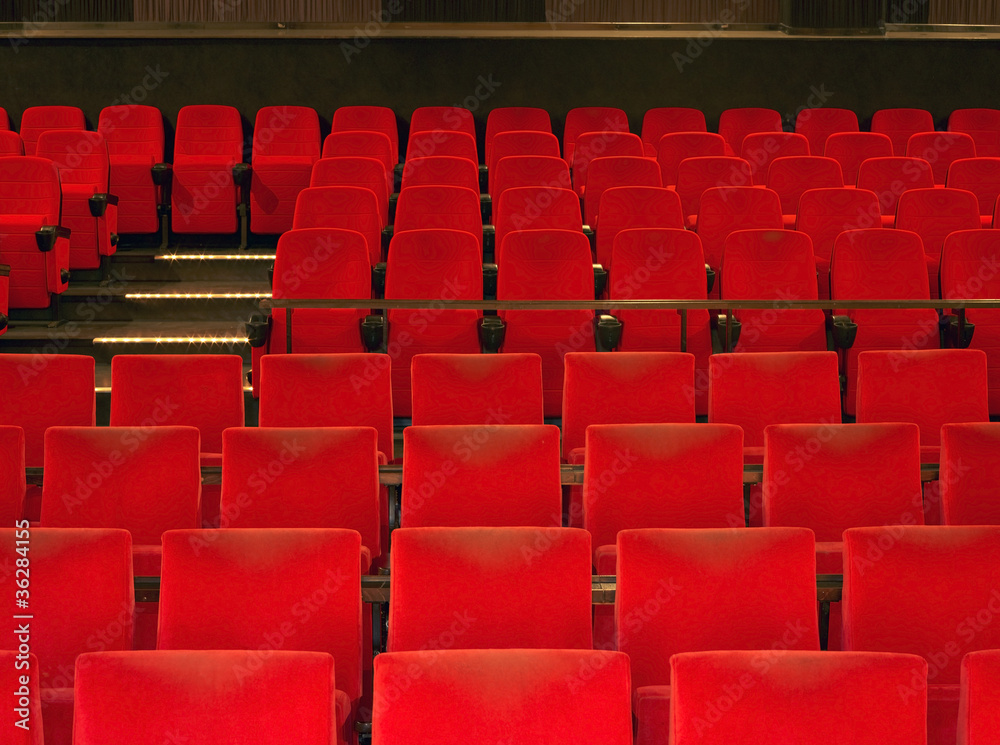 Naklejka premium red cinema seats