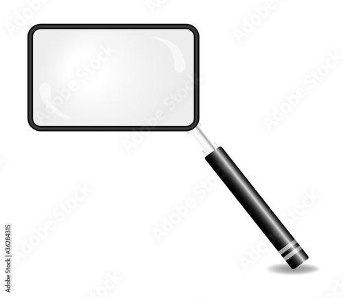 Rectangular magnifying glass