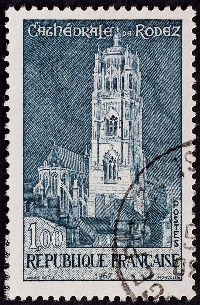 POST STAMP FROM FRANCE