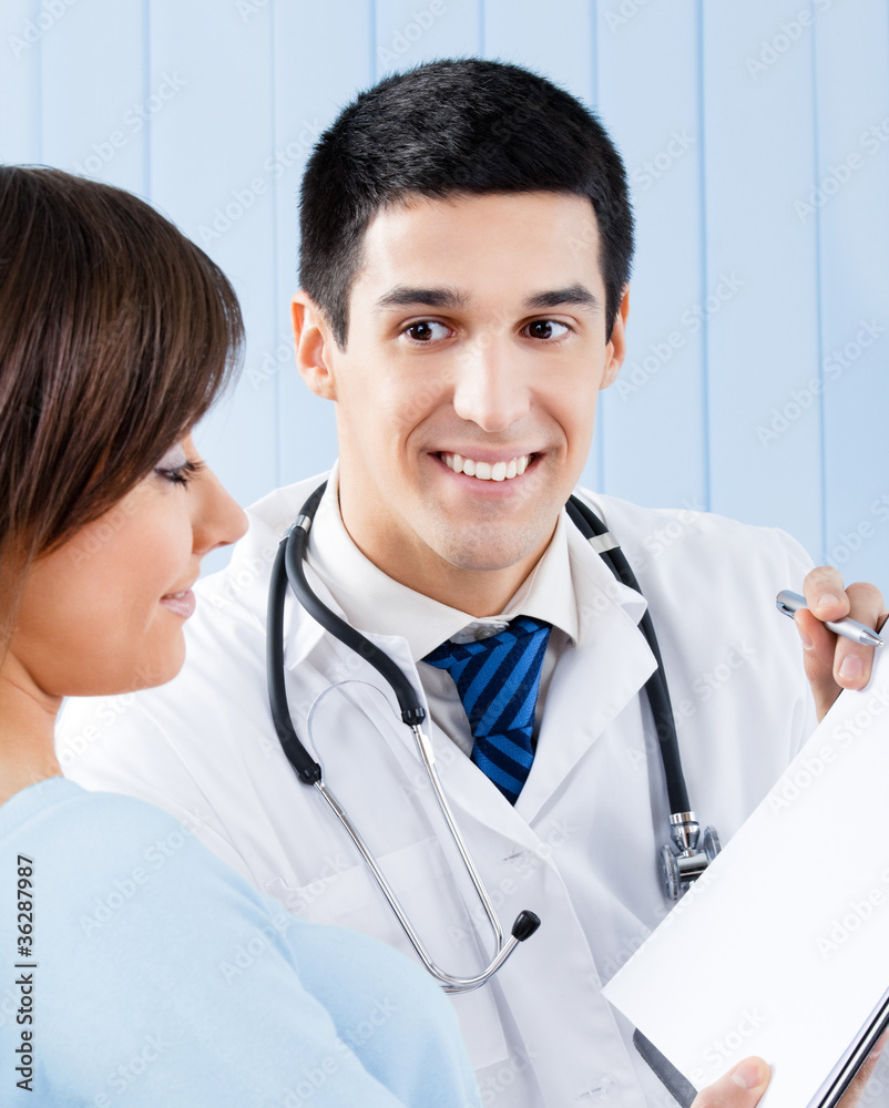 Fototapeta premium Doctor and patient at office