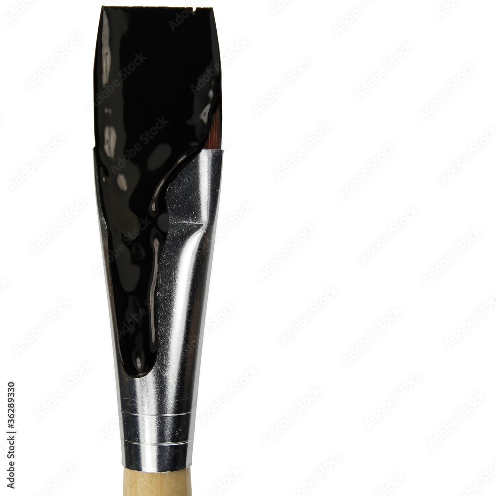 Naklejka premium Pinsel schwarz
