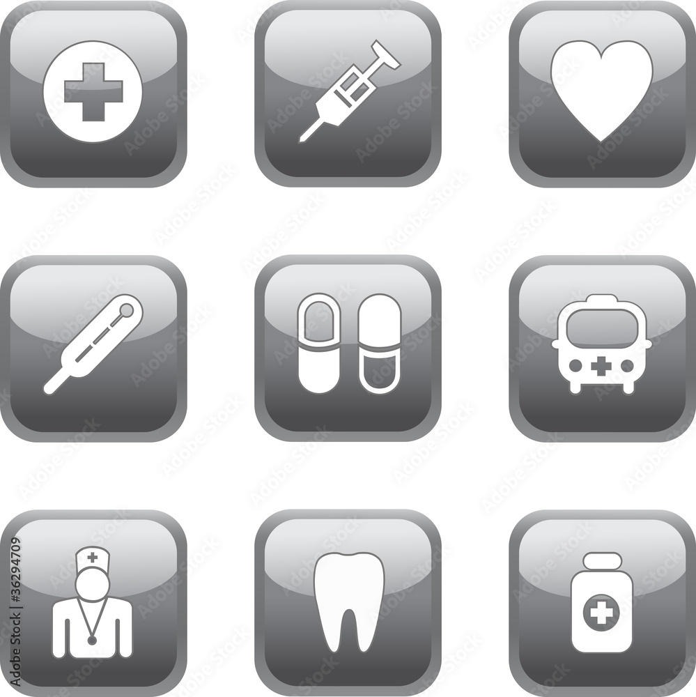 Medical Icons Gray Medical Icons Gray