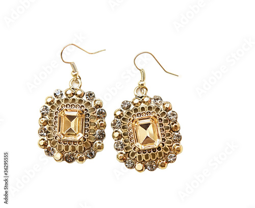 Beautiful golden earrings