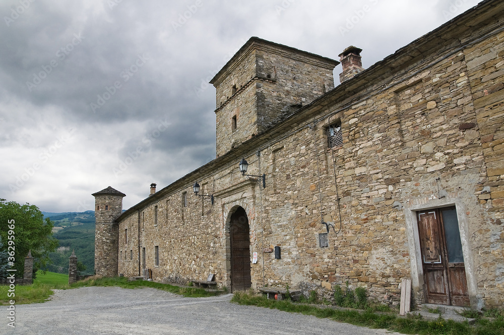 Golaso castle. Varsi. Emilia-Romagna. Italy.