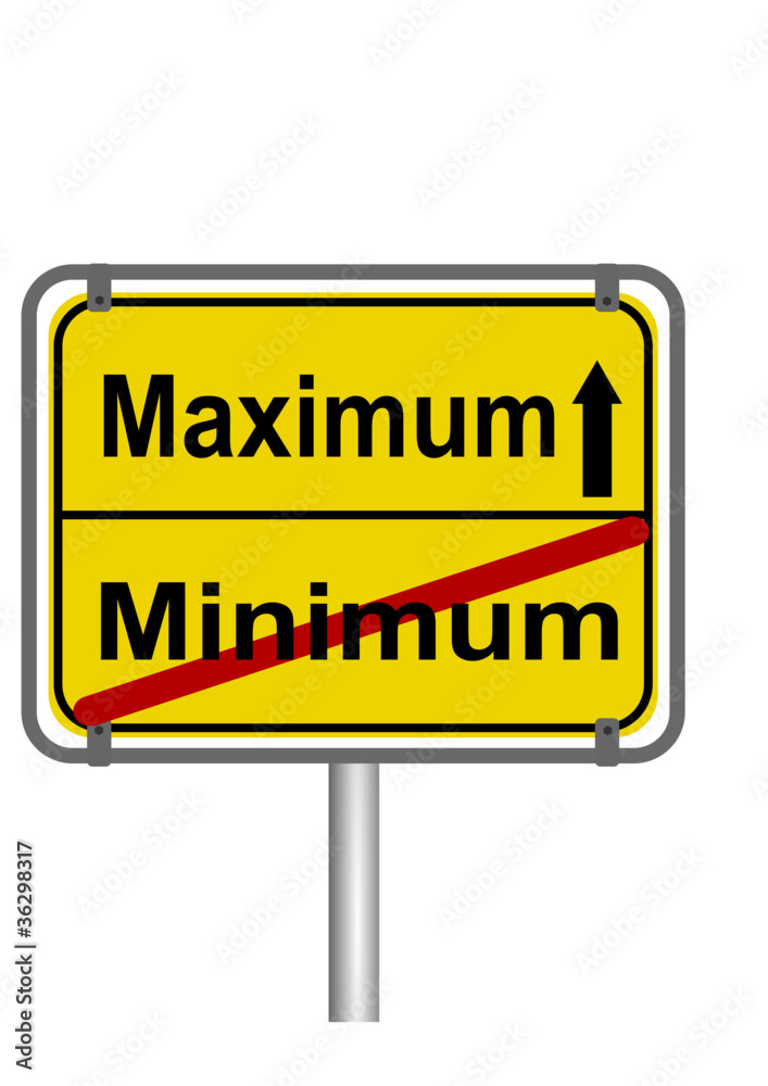 Maximum vs. Minimum Maximum vs. Minimum