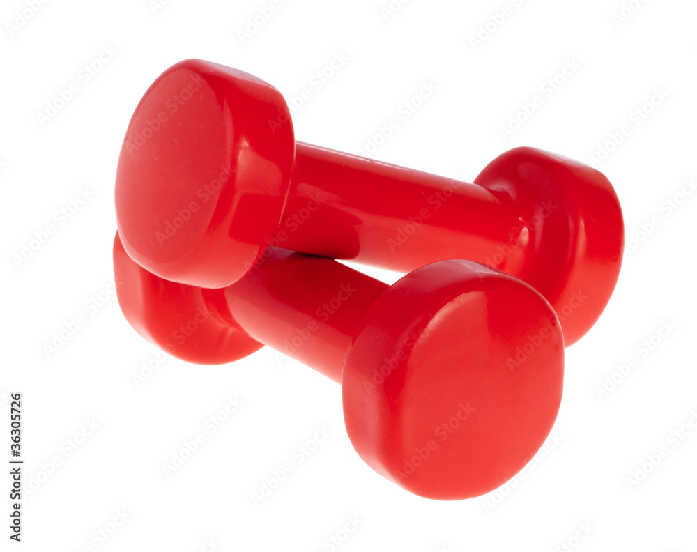 Pair of red hand weights Pair of red hand weights