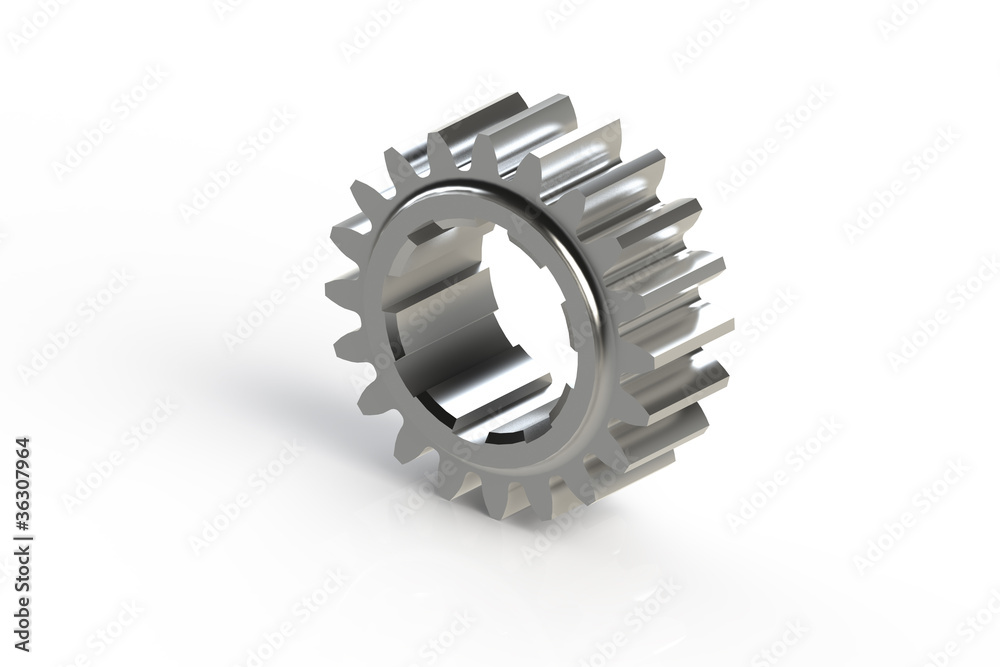 Metal single sprocket (3D computer generated gear) Metal single sprocket (3D computer generated gear)