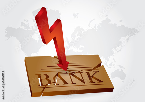 Financial concept - bank failures
