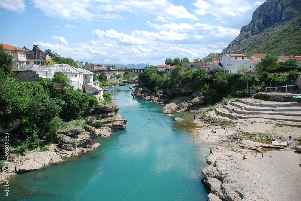 View at Mostar, Bosnia and Herzegovina View at Mostar, Bosnia and Herzegovina