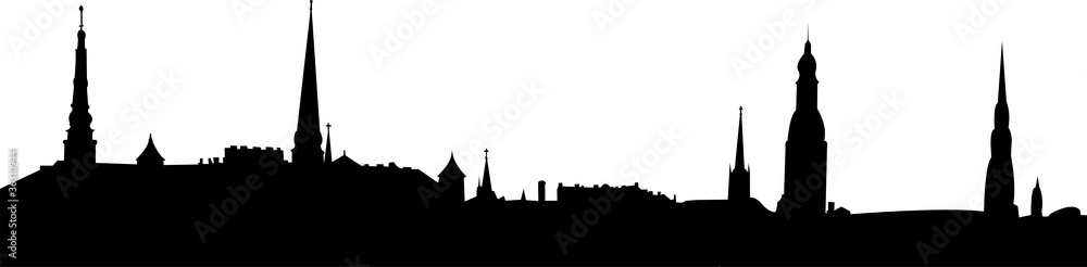 Panoramic city - vector